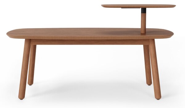 Drewniany stolik kawowy w stylu skandynawskim Funkcja obracania TERONES