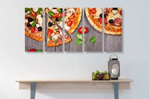 5-częściowy obraz pizza