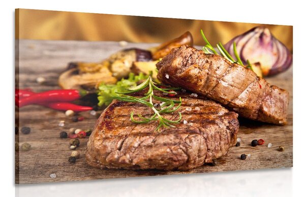Obraz grillowany stek wołowy