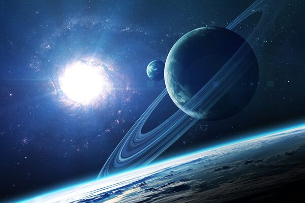 Obraz planeta w kosmosie
