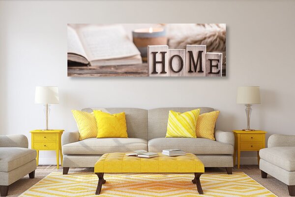 Obraz drewniane litery z napisem Home