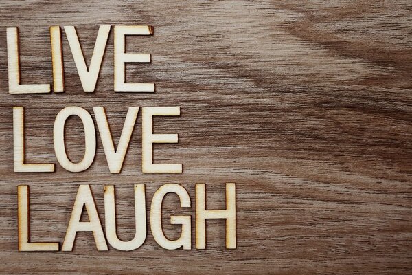 Obraz ze słowami - Live Love Laugh