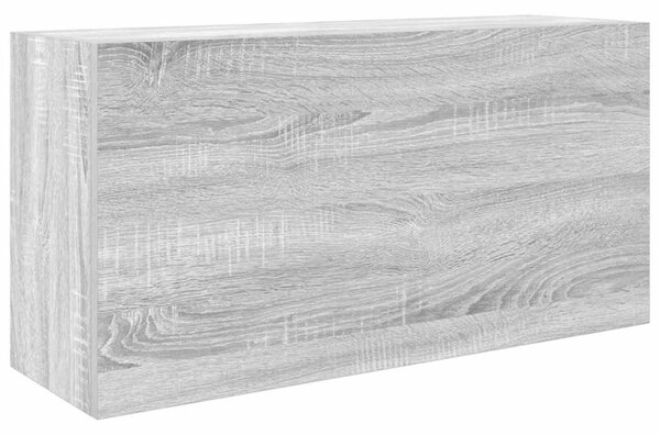 Wisząca szafka łazienkowa, szary dąb sonoma, 80x25x40 cm