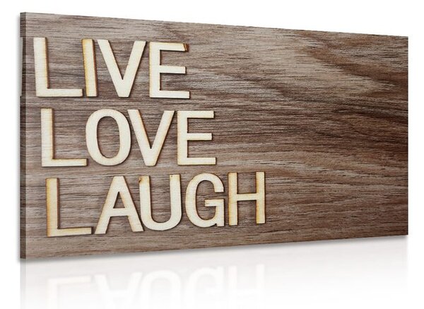 Obraz ze słowami - Live Love Laugh