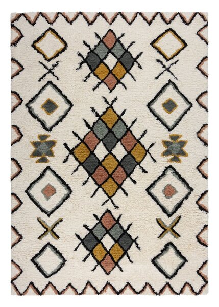 Kremowy wełniany dywan tkany ręcznie 120x170 cm Moroccan Midar – Flair Rugs