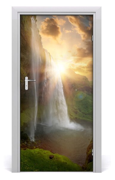 Fototapeta samoprzylepna DRZWI Wodospady Islandia
