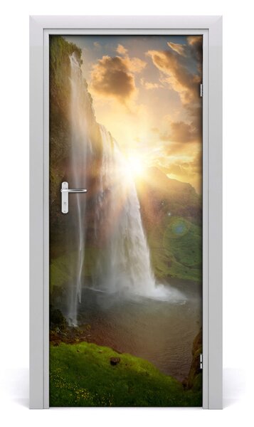 Fototapeta samoprzylepna DRZWI Wodospady Islandia
