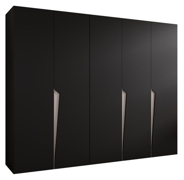 Szafa uchylna otwierana Piano 1 250 wys. 202 cm czarny + u. kaszmir
