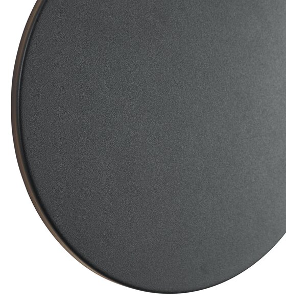 Zewnętrzna lampa ścienna czarna z LED IP54 - Soleil
