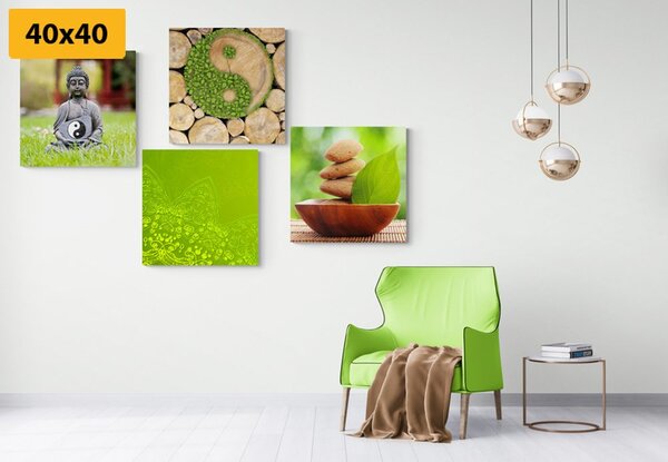 Zestaw obrazów przyjemna harmonia Feng Shui
