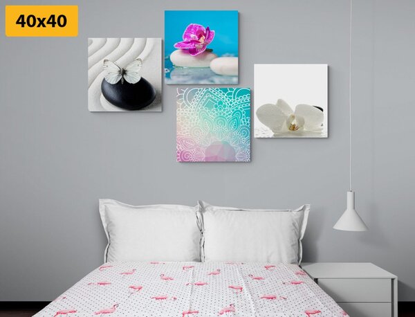 Zestaw obrazów Feng Shui w ciekawych zestawieniach kolorystycznych