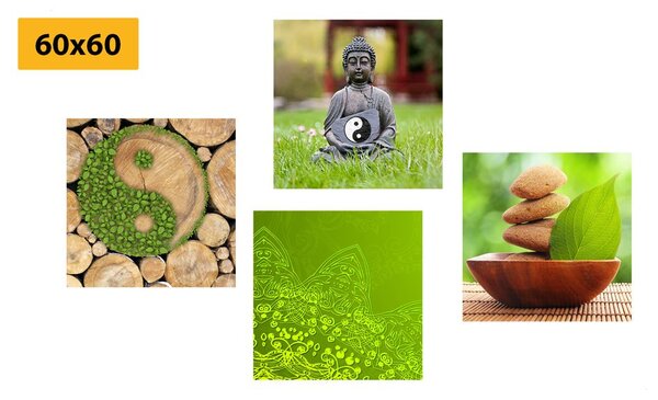 Zestaw obrazów przyjemna harmonia Feng Shui