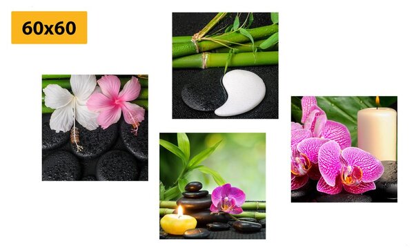 Zestaw obrazów martwa natura Feng Shui