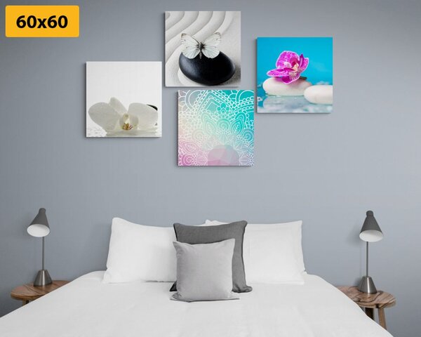 Zestaw obrazów Feng Shui w ciekawych zestawieniach kolorystycznych