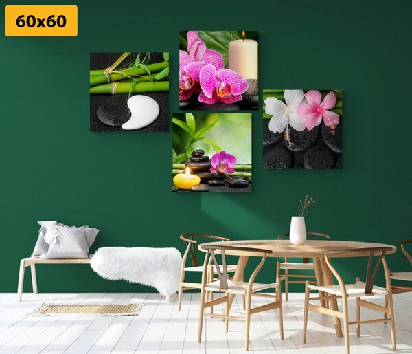Zestaw obrazów martwa natura Feng Shui