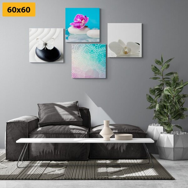 Zestaw obrazów Feng Shui w ciekawych zestawieniach kolorystycznych