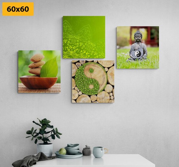 Zestaw obrazów przyjemna harmonia Feng Shui