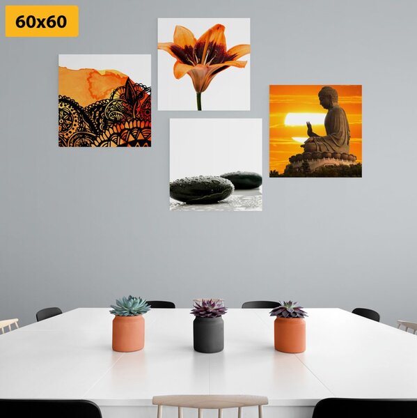 Zestaw obrazów Feng Shui w niepowtarzalnym stylu