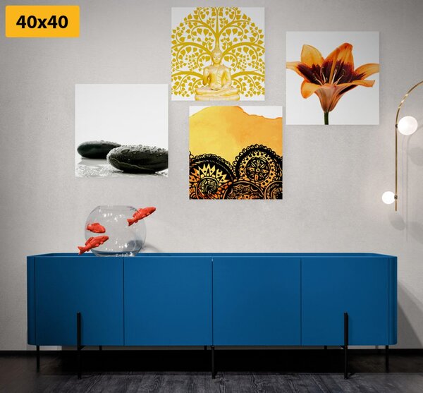 Zestaw obrazów połączenie Feng Shui