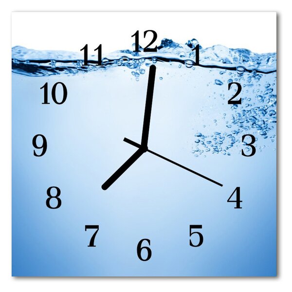 Zegar ścienny kwadrat Woda