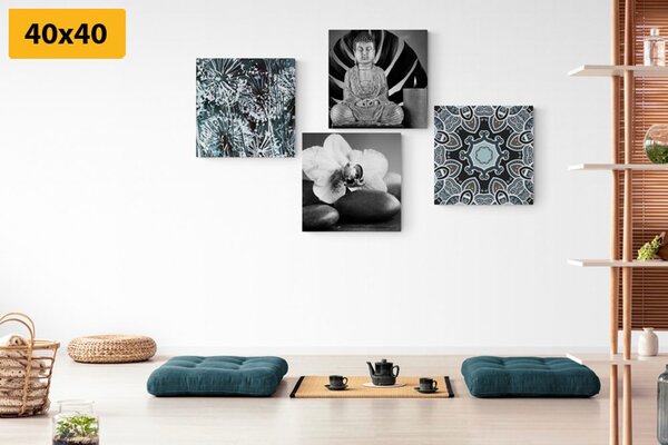 Zestaw obrazów ciekawe połączenie Feng Shui