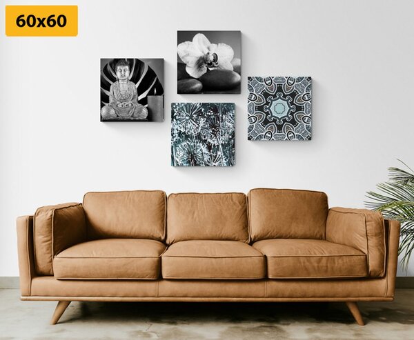 Zestaw obrazów ciekawe połączenie Feng Shui