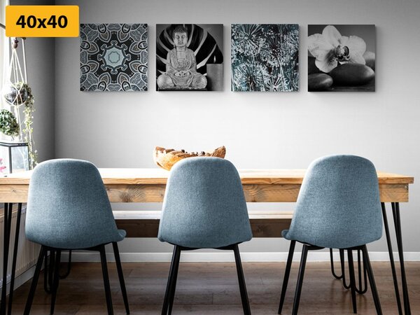 Zestaw obrazów ciekawe połączenie Feng Shui