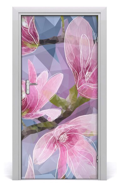 Okleina samoprzylepna fototapety na drzwi Magnolia