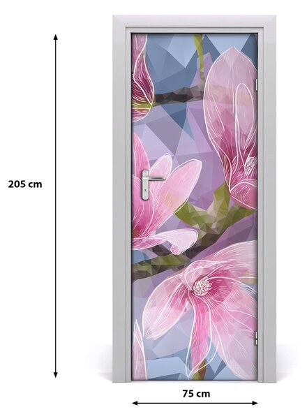 Okleina samoprzylepna fototapety na drzwi Magnolia