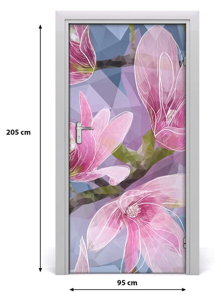 Okleina samoprzylepna fototapety na drzwi Magnolia