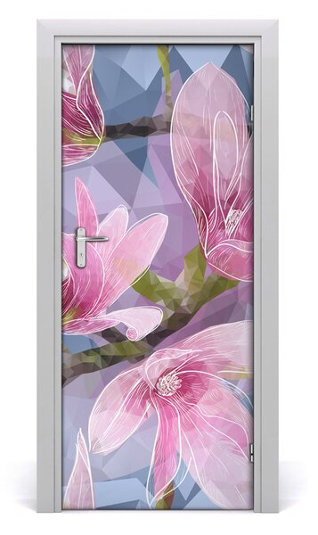 Okleina samoprzylepna fototapety na drzwi Magnolia