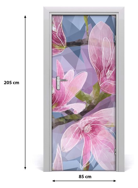 Okleina samoprzylepna fototapety na drzwi Magnolia