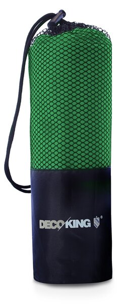 DecoKing - Ręcznik szybkoschnący z mikrofibry Ciemnozielony EKEA-40x80 cm