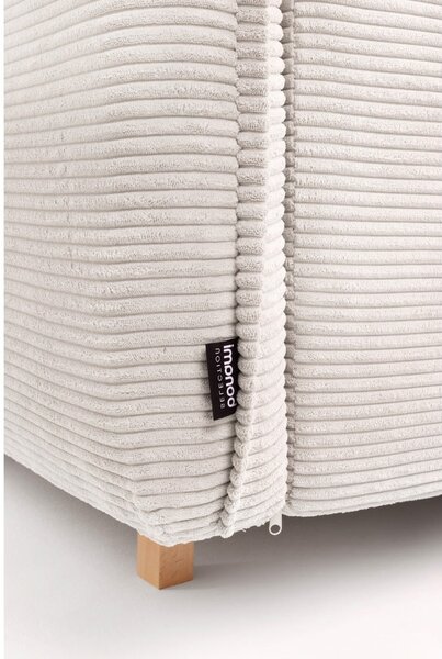 Beżowy sztruksowy rozkładany narożnik (prawostronny/w kształcie litery U) Tori – Bonami Selection