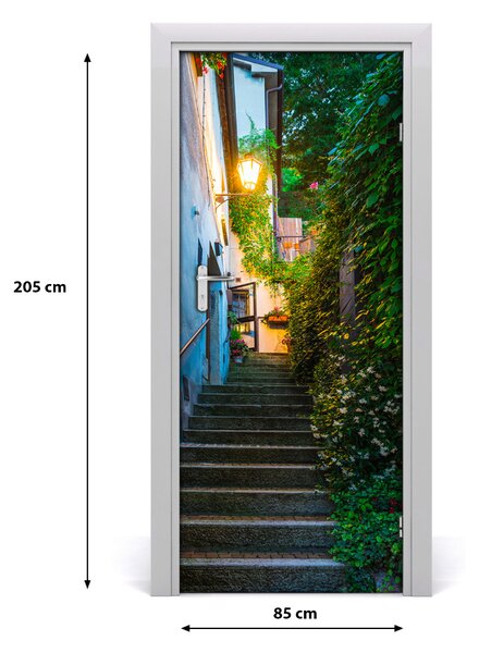Fototapeta samoprzylepna DRZWI Stare miasto schody
