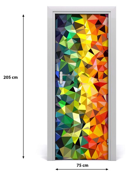 Naklejka samoprzylepna na drzwi Geometryczne tło