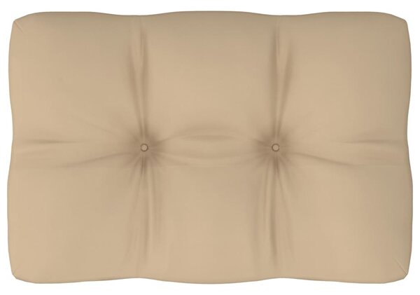 Poduszka na sofę z palet, beżowa, 60x40x10 cm