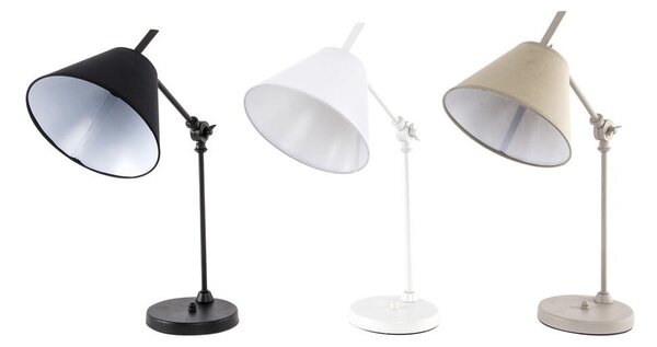 Emaga Lampa stołowa DKD Home Decor Czarny Beżowy Metal Materiał Poliester Biały 220 V 40 W (20 x 40 x 40 cm) (3 pcs)