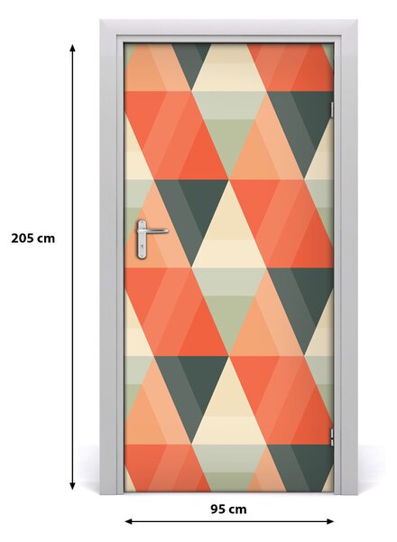 Naklejka fototapeta na drzwi Geometryczne tło
