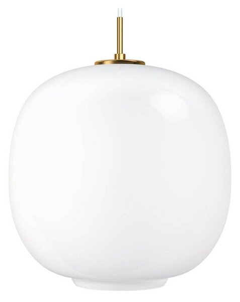 Lampa Wisząca Louis Poulsen, VL45 Radiohus, ściemnialny, biały, salon, szkło, design