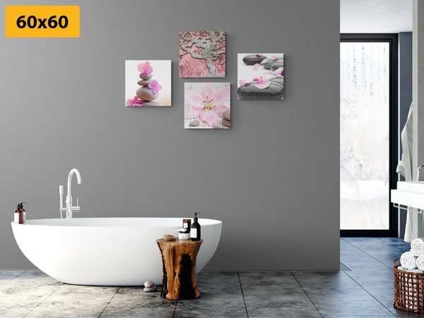Zestaw obrazów delikatne kompozycje Feng Shui