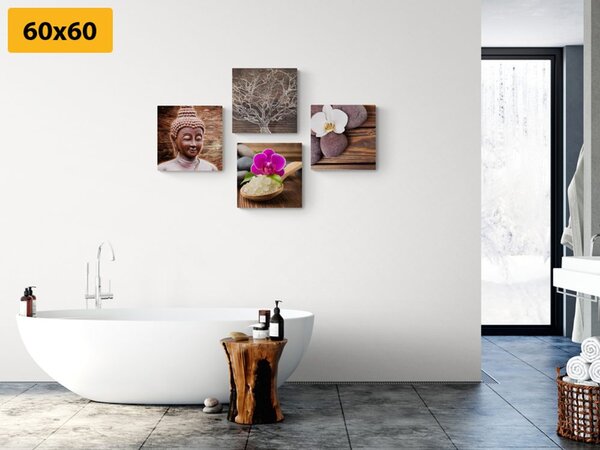 Zestaw obrazów Feng Shui w naturalnym designie
