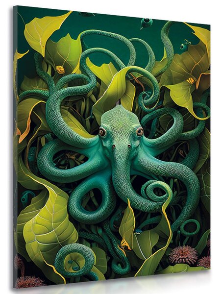 Obraz surrealistyczna ośmiornica