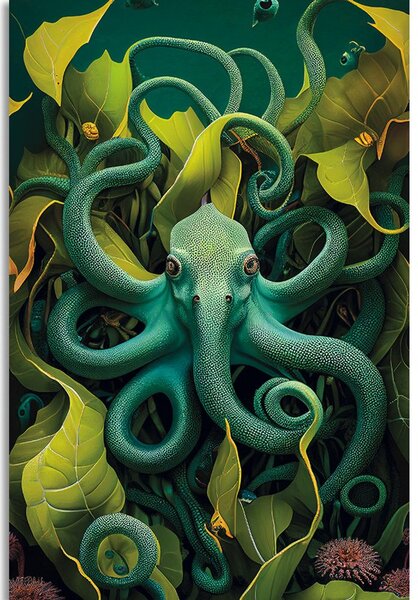 Obraz surrealistyczna ośmiornica