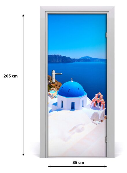 Fototapeta samoprzylepna na drzwi Santorini Grecja