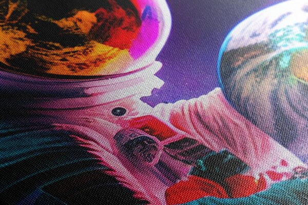 Obraz astronauty podczas misji kosmicznej
