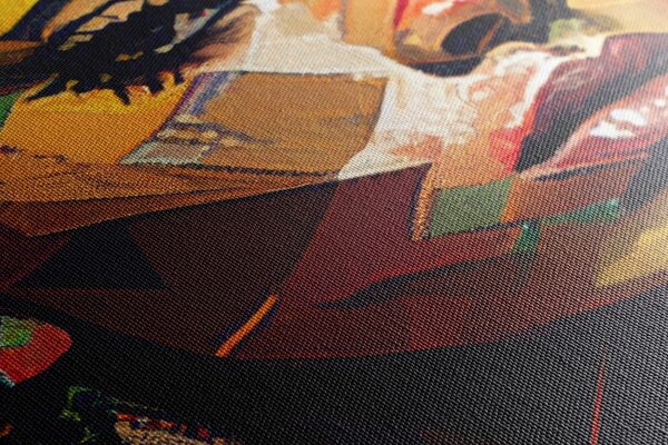 Obraz urok kobiety w patchwork dizajnie