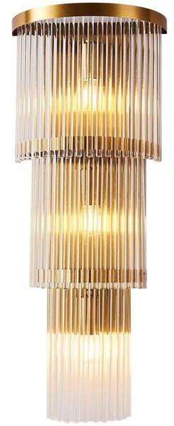Cascada - kinkiet kryształowy złoty H58 cm 3xE14