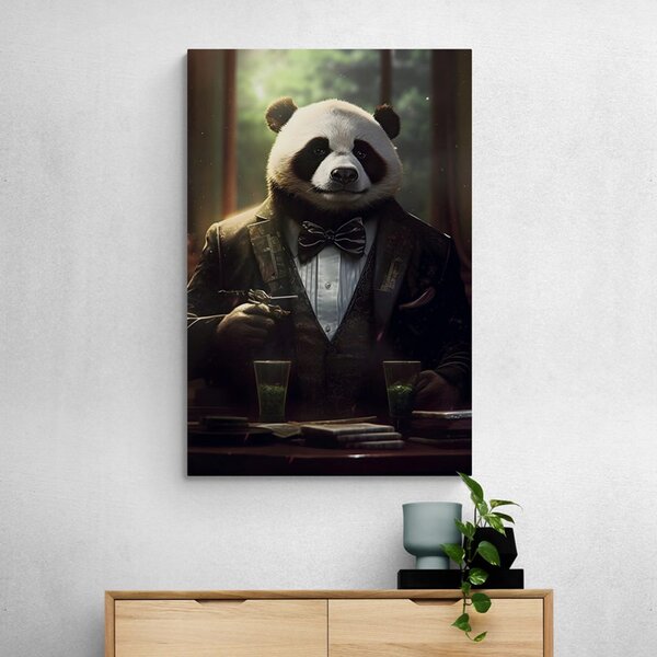Obrazy zwierzęcy gangster panda