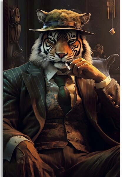 Obrazy zwierzęcy gangster tygrys